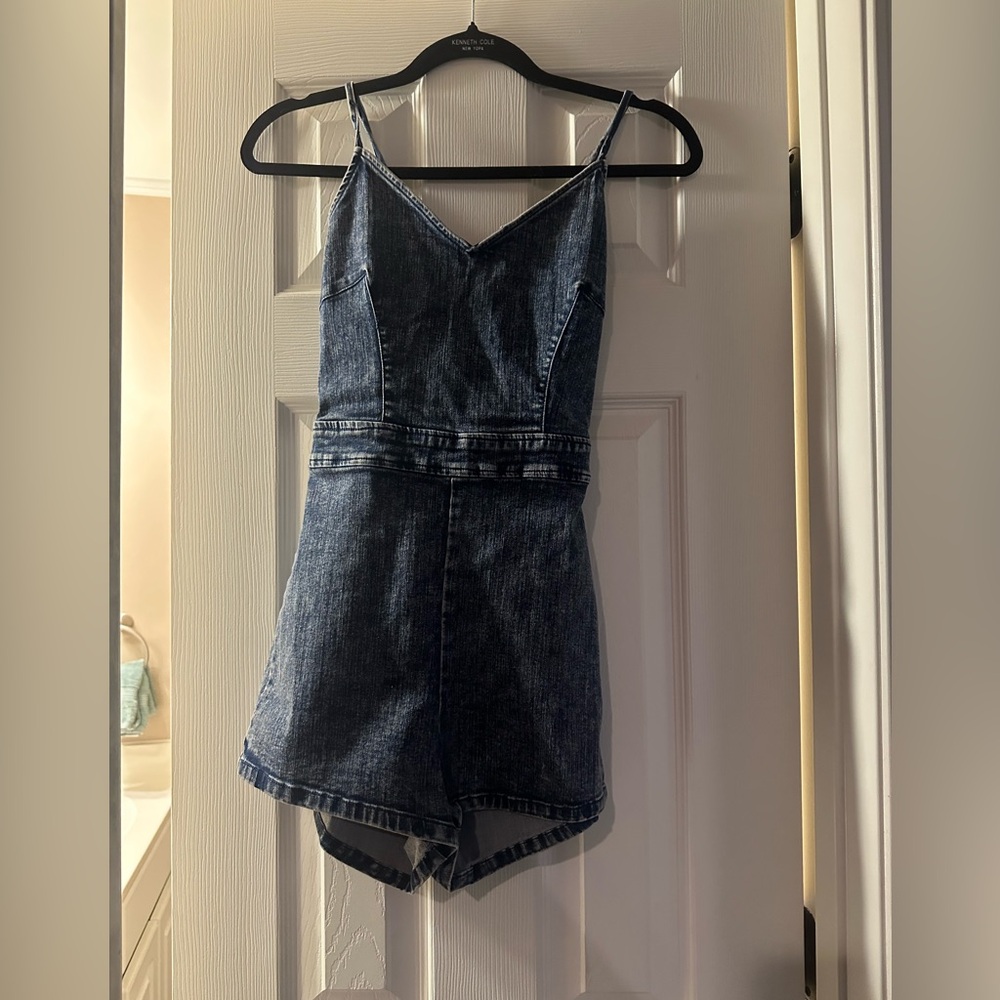 Denim Blue Romper